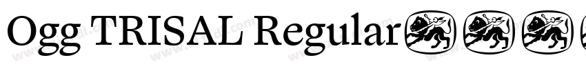 Ogg TRISAL Regular字体转换